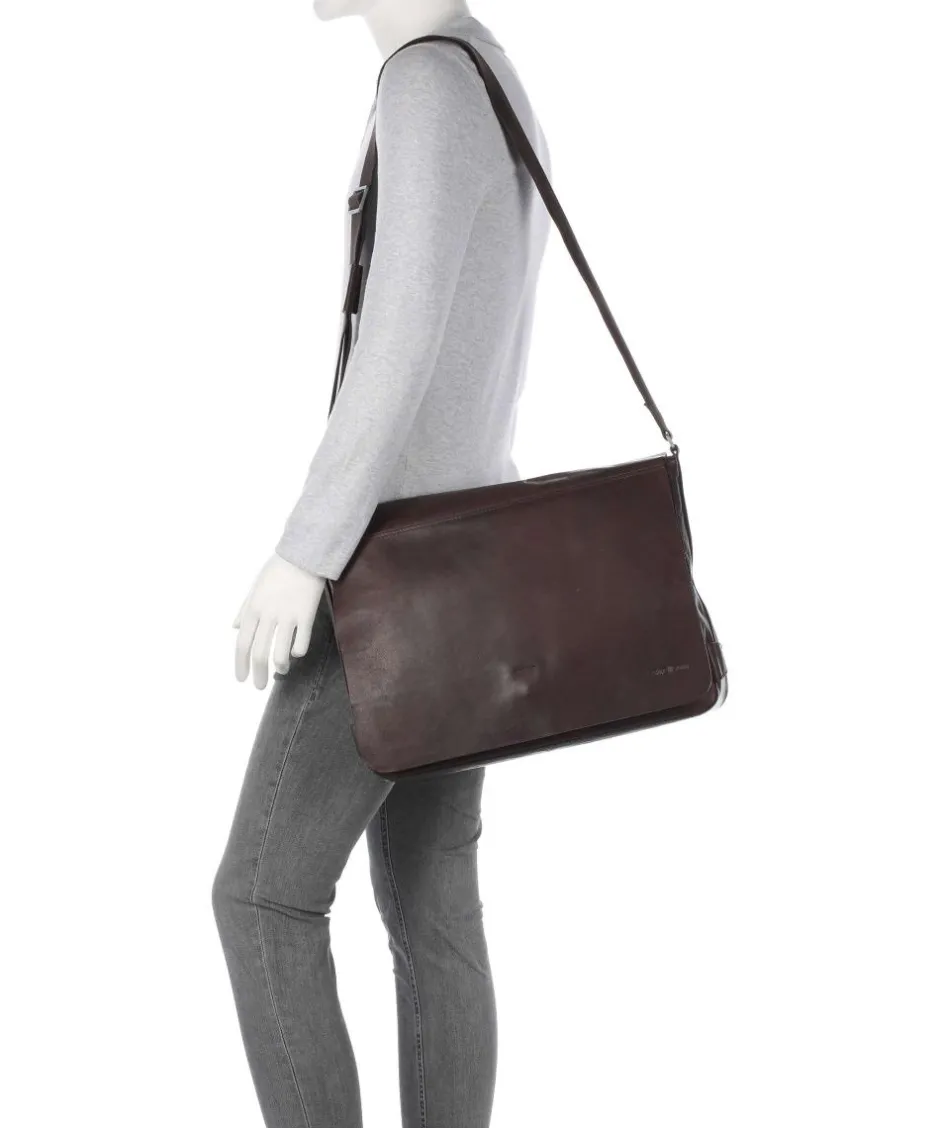 Strellson Business- & Laptop Bags-Abbey Briefcase 14″ buffalo leather