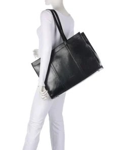 Les Visionnaires Tote Bags-Ace Crinkle Tote bag fine grain cow leather