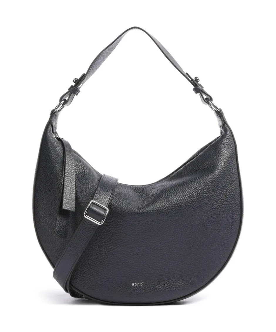 Abro Shoulder Bags|Hobo Bags-Adria Lulu Small Hobo bag grained cow leather