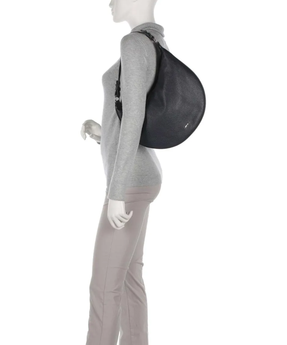 Abro Shoulder Bags|Hobo Bags-Adria Lulu Small Hobo bag grained cow leather