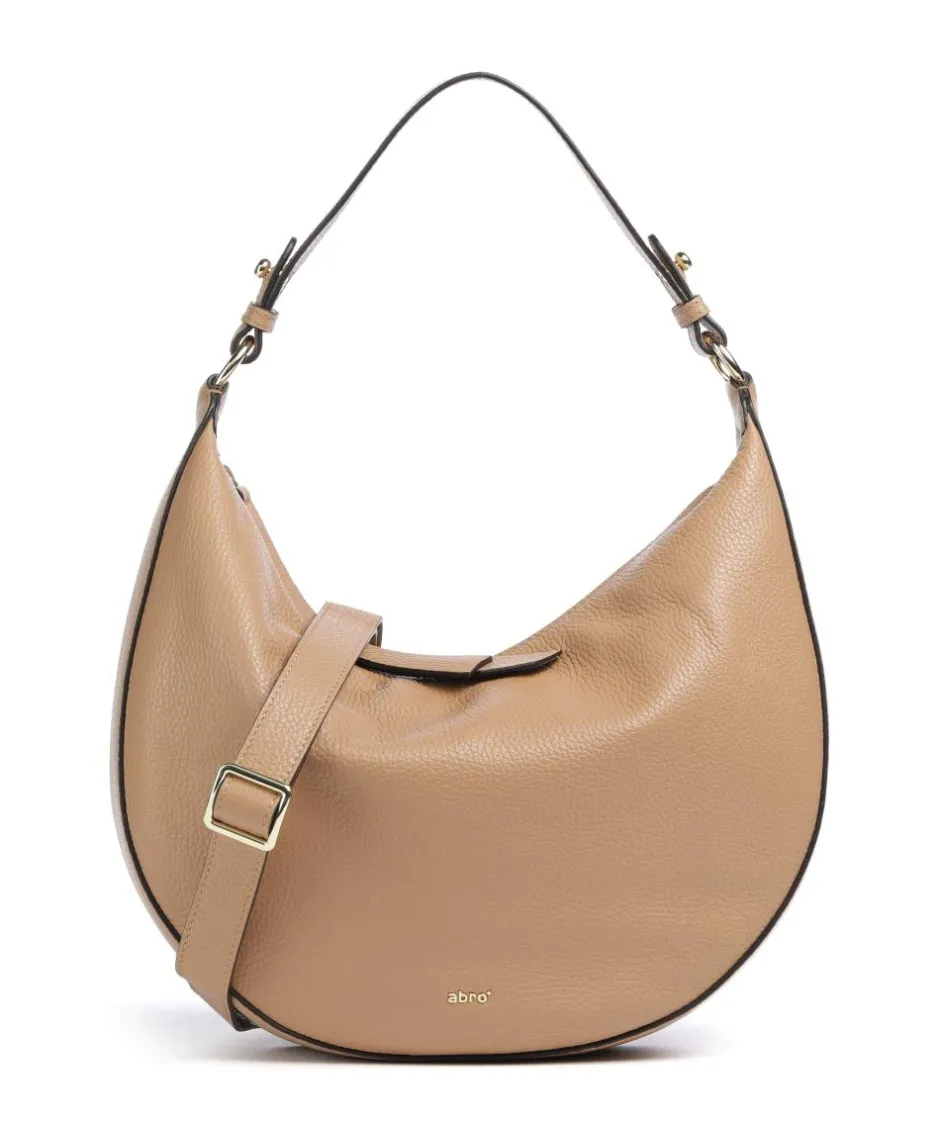Abro Shoulder Bags|Hobo Bags-Adria Lulu Small Hobo bag grained leather
