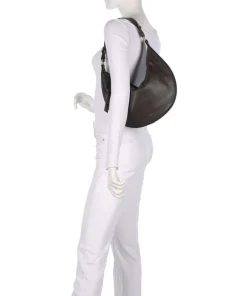 Abro Shoulder Bags|Hobo Bags-Adria Lulu Small Hobo bag grained leather
