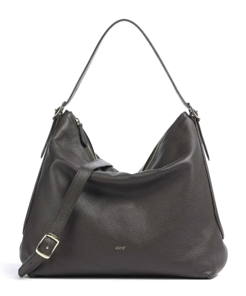 Abro Shoulder Bags|Hobo Bags-Agave Carina Hobo bag grained leather
