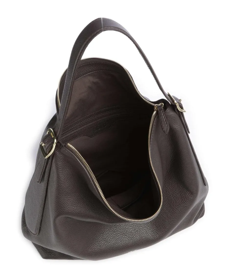 Abro Shoulder Bags|Hobo Bags-Agave Carina Hobo bag grained leather
