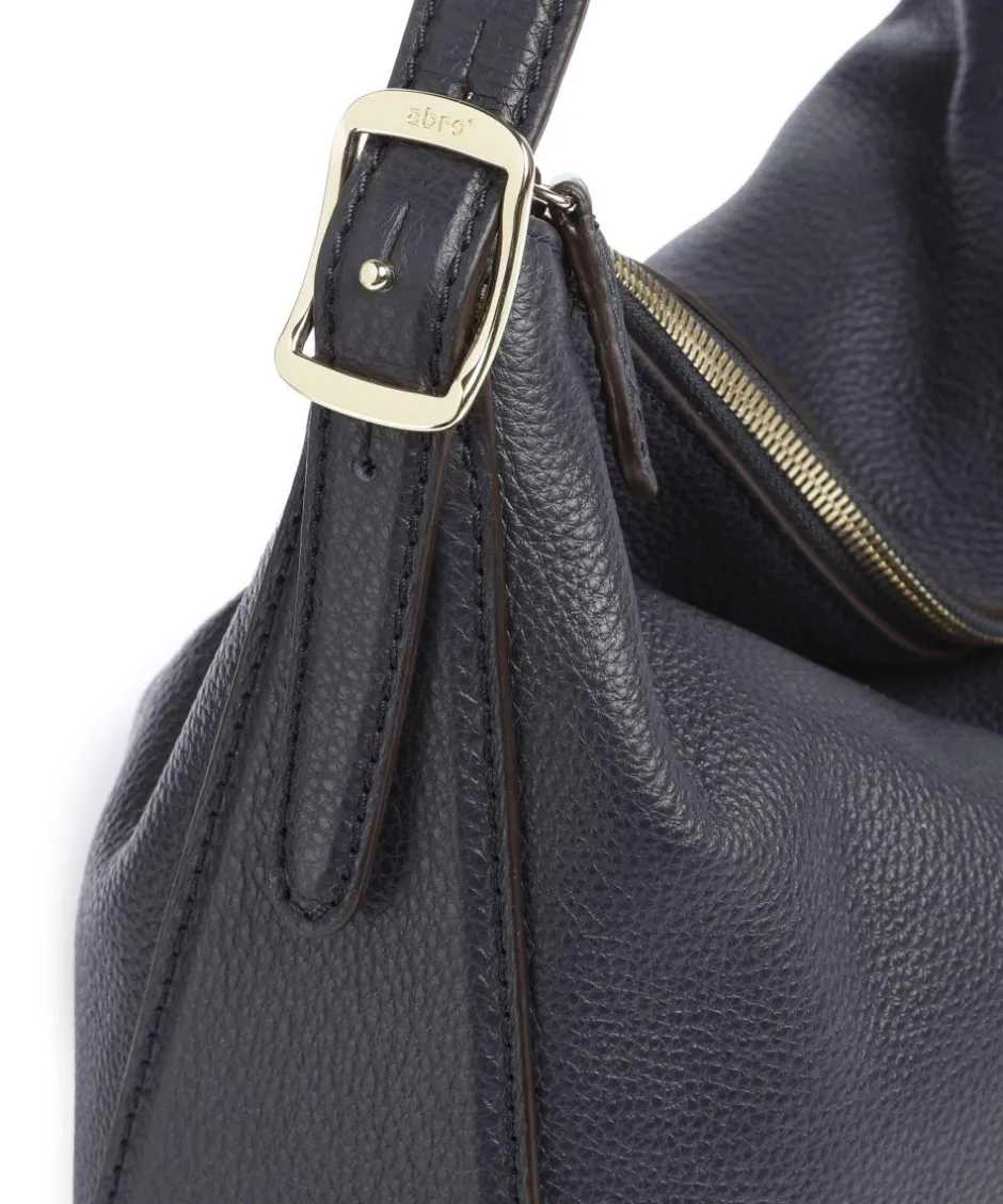 Abro Shoulder Bags|Hobo Bags-Agave Carina Hobo bag grained leather