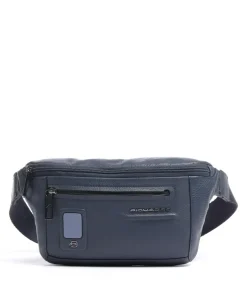 Piquadro Fanny Packs|Crossbody Bags-AKRON Fanny pack grained cow leather