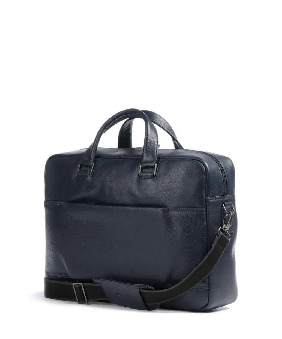 Roncato Business- & Laptop Bags-Alaska Briefcase 15″ grained leather