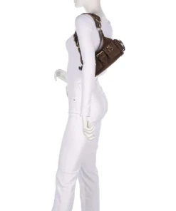 The Kooples Shoulder Bags-Amelia Small Shoulder bag brushed cow leather