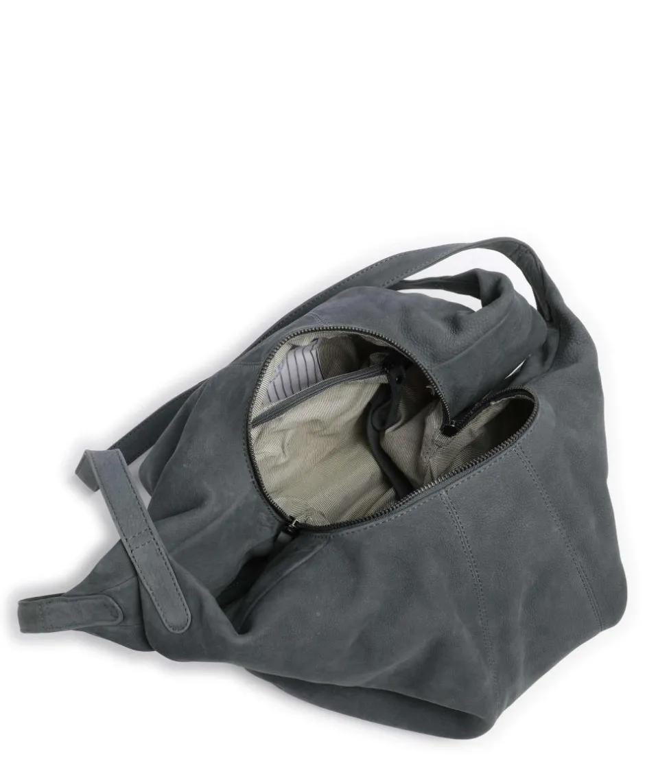 Aunts & Uncles Shoulder Bags|Hobo Bags-Amelie´s Nettle Bed Ginseng Hobo bag brushed leather