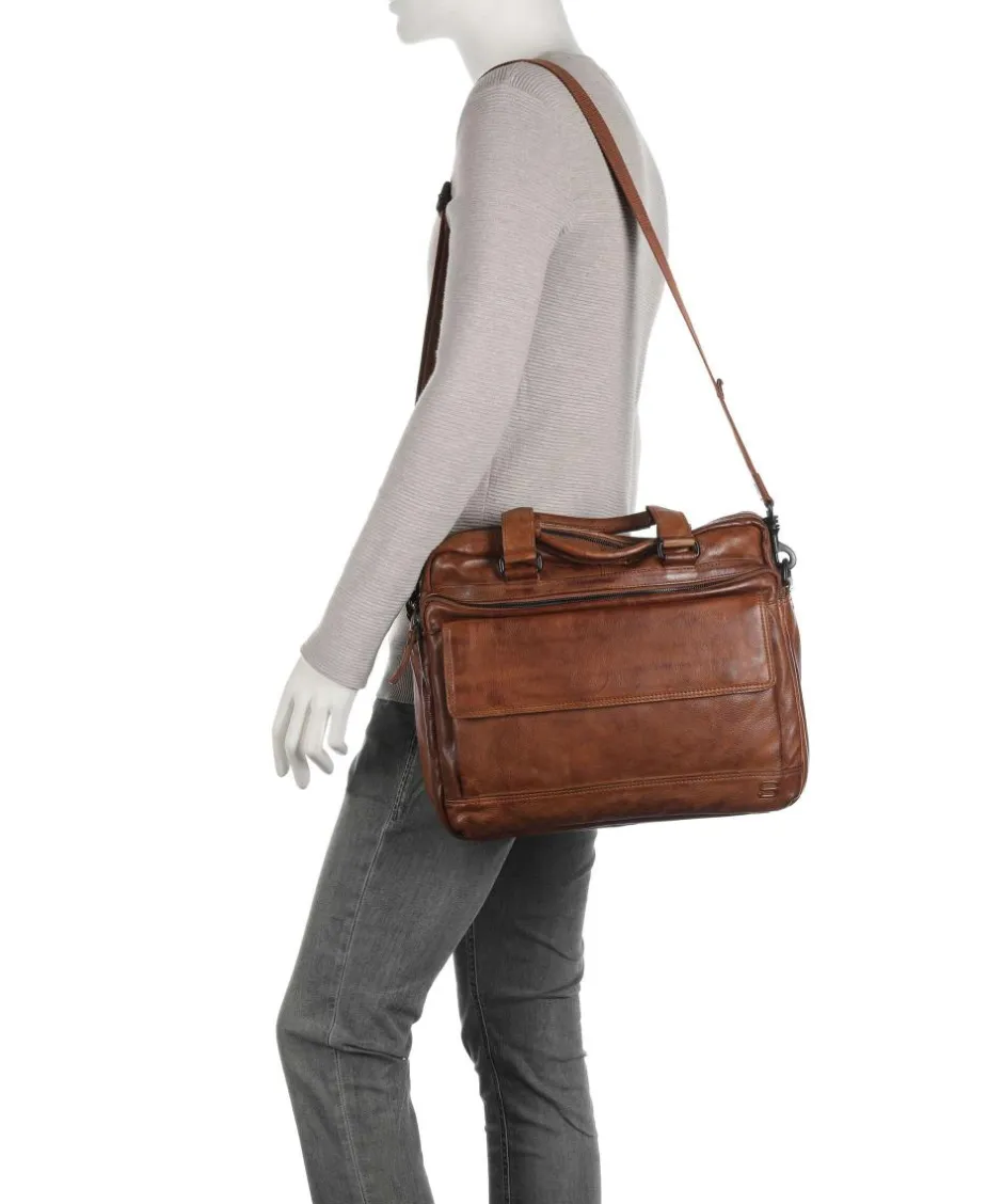 Spikes & Sparrow Business- & Laptop Bags-Apache Briefcase 15″ grained leather