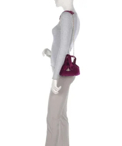 Vivienne Westwood Handbags|Crossbody Bags-Archive Velvet Mini Crossbody bag velvet fabric