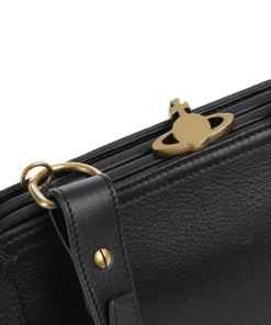 Vivienne Westwood Clutch & Evening Bags|Crossbody Bags-Ascot Frame Aniline Crossbody bag grained cow leather