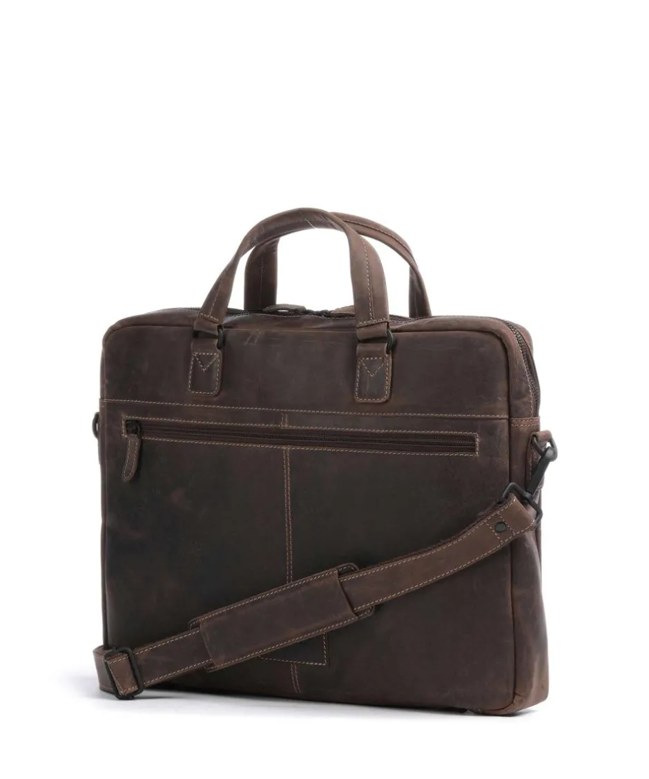 Jack Kinsky Business- & Laptop Bags-Baltimore 8 Briefcase 14″ leather