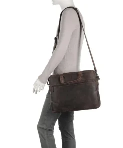 Jack Kinsky Business- & Laptop Bags-Baltimore 8 Briefcase 14″ leather