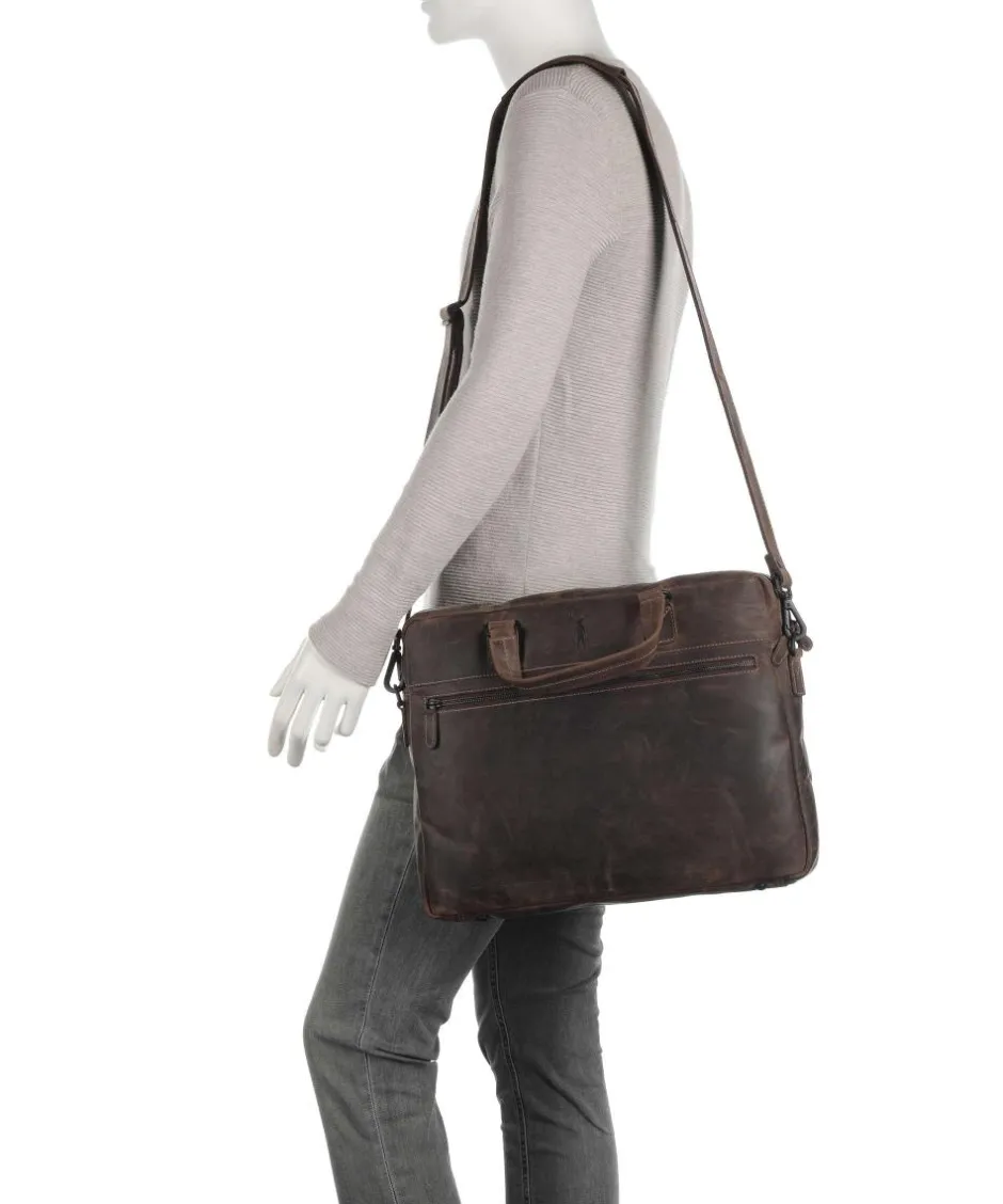 Jack Kinsky Business- & Laptop Bags-Baltimore 8 Briefcase 14″ leather
