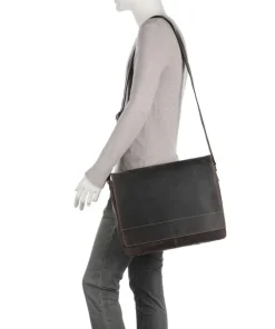 Jack Kinsky Business- & Laptop Bags|Crossbody Bags-Baltimore 5 Messenger bag leather