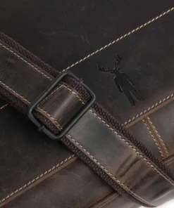 Jack Kinsky Business- & Laptop Bags|Crossbody Bags-Baltimore 5 Messenger bag leather