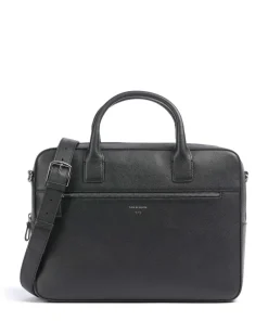 Tiger of Sweden Business- & Laptop Bags-Beckholmen Briefcase 14″ grained cow leather
