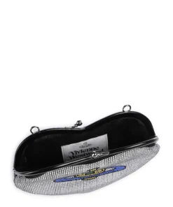Vivienne Westwood Clutch & Evening Bags|Handbags-Belle Heart Frame Diamante Crossbody bag softly grained calfskin