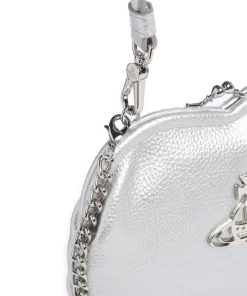 Vivienne Westwood Clutch & Evening Bags|Shoulder Bags-Belle Heart Frame Re-Vegan Grain Shoulder bag imitation leather
