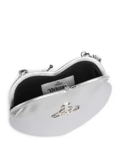 Vivienne Westwood Clutch & Evening Bags|Shoulder Bags-Belle Heart Frame Re-Vegan Grain Shoulder bag imitation leather
