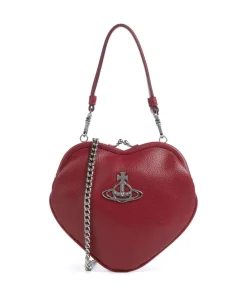 Vivienne Westwood Shoulder Bags|Handbags-Belle Heart Frame Re-Vegan Grain Shoulder bag imitation leather