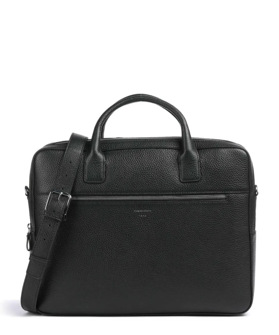 Tiger of Sweden Business- & Laptop Bags-Beridare Briefcase 15″ grained cow leather