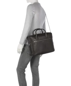 Tiger of Sweden Business- & Laptop Bags-Beridare Briefcase 15″ grained cow leather