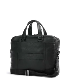 Piquadro Business- & Laptop Bags-Square Briefcase 15″ fine grain cow leather