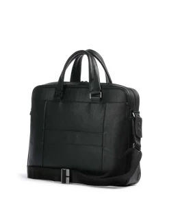 Piquadro Business- & Laptop Bags-Square Briefcase 15″ grained leather