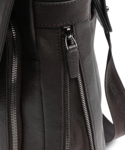 Piquadro Business- & Laptop Bags-Black Square Briefcase 15″ leather