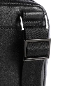 Piquadro Crossbody Bags-Square Crossbody bag grained cow leather
