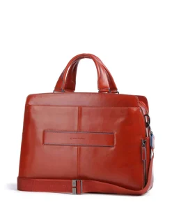 Piquadro Business- & Laptop Bags-Blue Square Briefcase 15″ fine grain cow leather