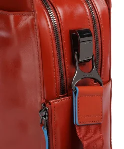 Piquadro Business- & Laptop Bags-Blue Square Briefcase 15″ fine grain cow leather