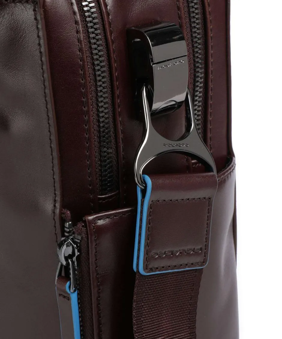 Piquadro Business- & Laptop Bags-Blue Square Briefcase 15″ fine grain cow leather