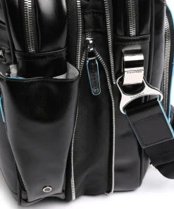 Piquadro Business- & Laptop Bags-Blue Square Briefcase 16″ leather