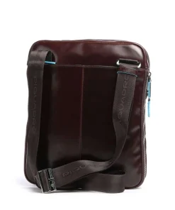 Piquadro Crossbody Bags-Blue Square Crossbody bag leather