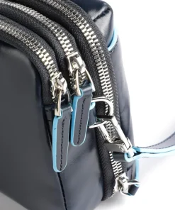 Piquadro Wristlets-Blue Square Wristlet cow leather