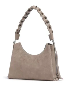 Coccinelle Shoulder Bags-Boheme Suede Shoulder bag brushed cow leather