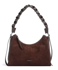 Coccinelle Shoulder Bags-Boheme Suede Shoulder bag brushed cow leather