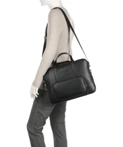 Emporio Armani Business- & Laptop Bags-Briefcase 15″ grained leather