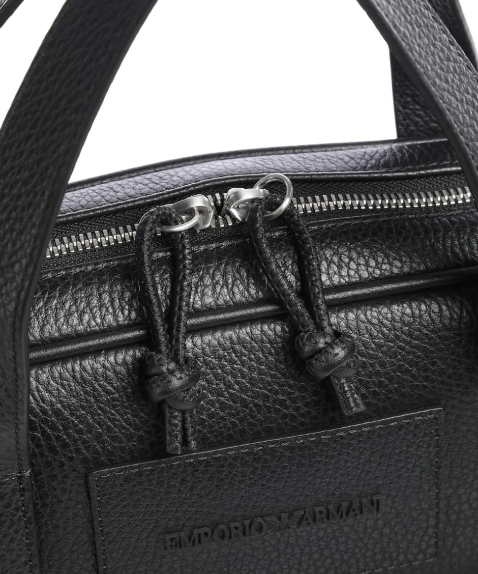 Emporio Armani Business- & Laptop Bags-Briefcase 15″ grained leather