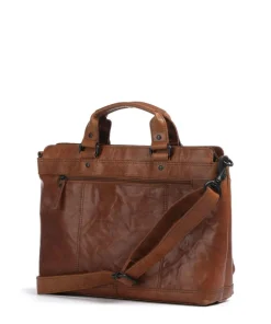 Spikes & Sparrow Business- & Laptop Bags-Bronco Bennie Briefcase 14″ fine grain leather