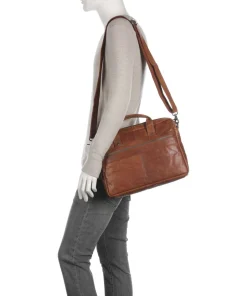 Spikes & Sparrow Business- & Laptop Bags-Bronco Briefcase 14″ buffalo leather