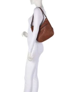 Spikes & Sparrow Shoulder Bags|Hobo Bags-Bronco Candee Hobo bag fine grain leather