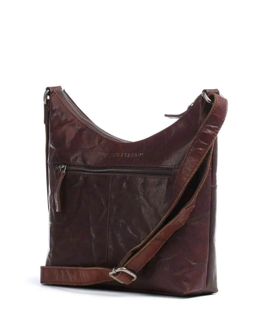 Spikes & Sparrow Shoulder Bags|Hobo Bags-Bronco Hobo bag leather