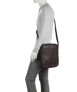 Spikes & Sparrow Crossbody Bags-Bronco Jayed Crossbody bag 13″ grained leather