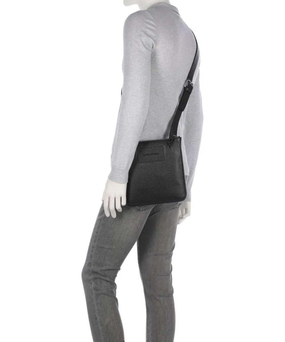Emporio Armani Crossbody Bags-Business Crossbody bag grained cow leather