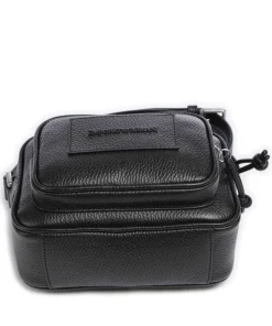 Emporio Armani Crossbody Bags-Business Regenerated Crossbody bag grained cow leather