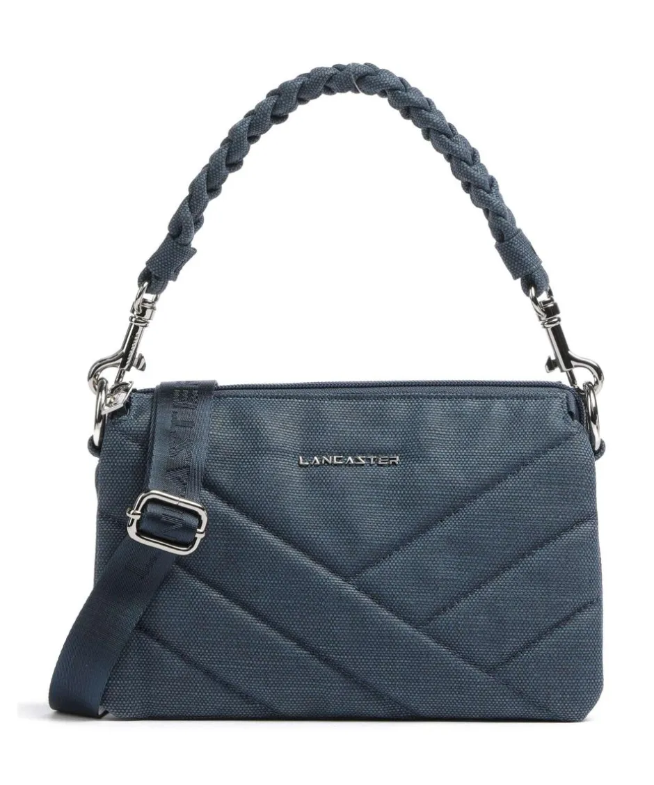 Lancaster Clutch & Evening Bags|Shoulder Bags-Canvas Matelassé Shoulder bag canvas